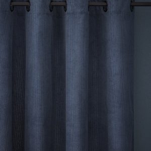 Rideau en velours côtelé à oeillets