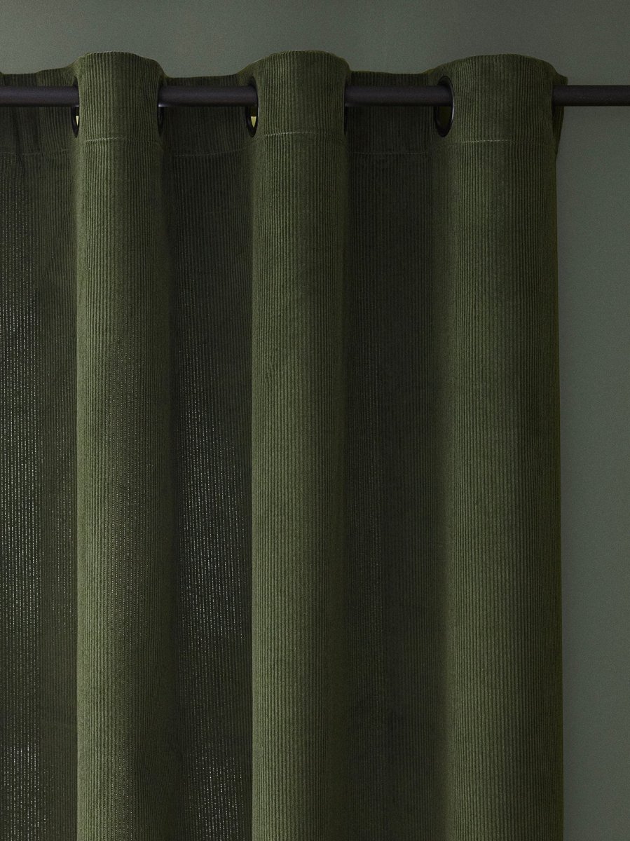 Rideau en velours côtelé à oeillets – Image 2