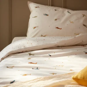 Housse de couette coton "Aviateur"