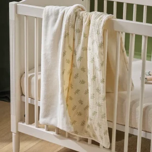 Plaid bébé gaze de coton et micro-polaire