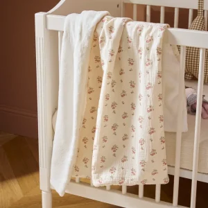 Plaid bébé gaze de coton et micro-polaire