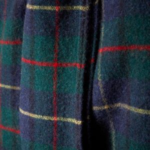 Plaid écossais laine majoritaire