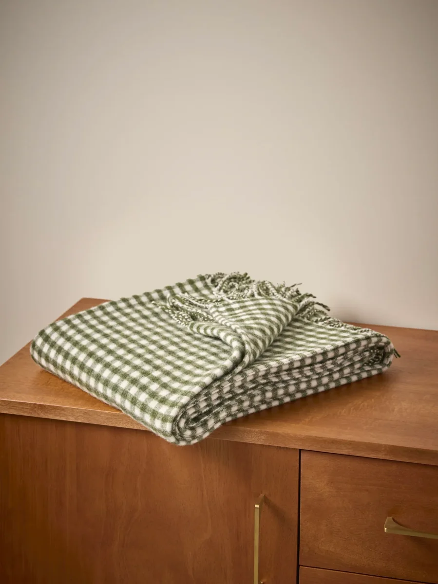 Plaid vichy - laine majoritaire – Image 3