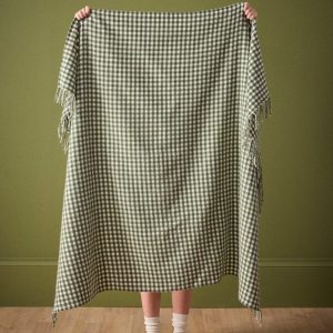 Plaid vichy - laine majoritaire