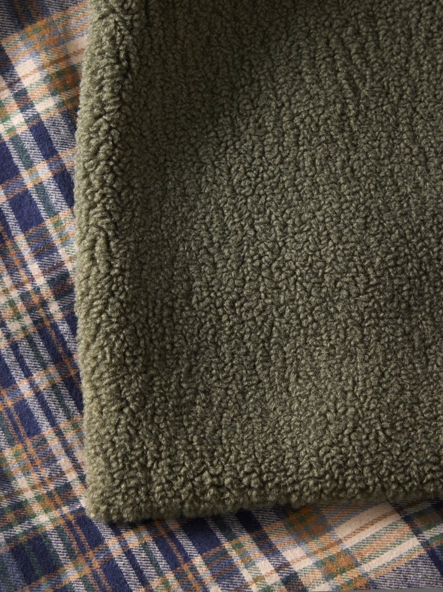 Plaid réversible sherpa et tartan – Image 3