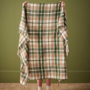 Plaid écossais laine majoritaire