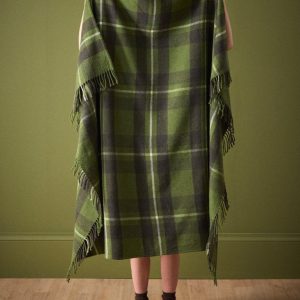 Plaid écossais laine majoritaire