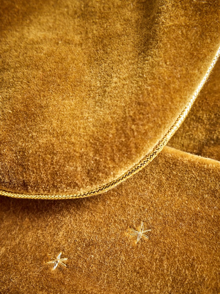 Grande chaussette de Noël en velours – Image 4