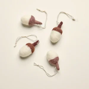 Gland à suspendre en feutrine - lot de 4