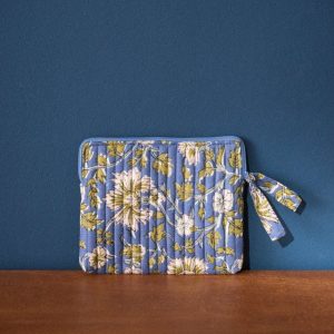 Pochette matelassée en tissu indien