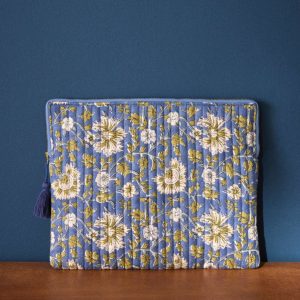 Pochette ordinateur en tissu indien