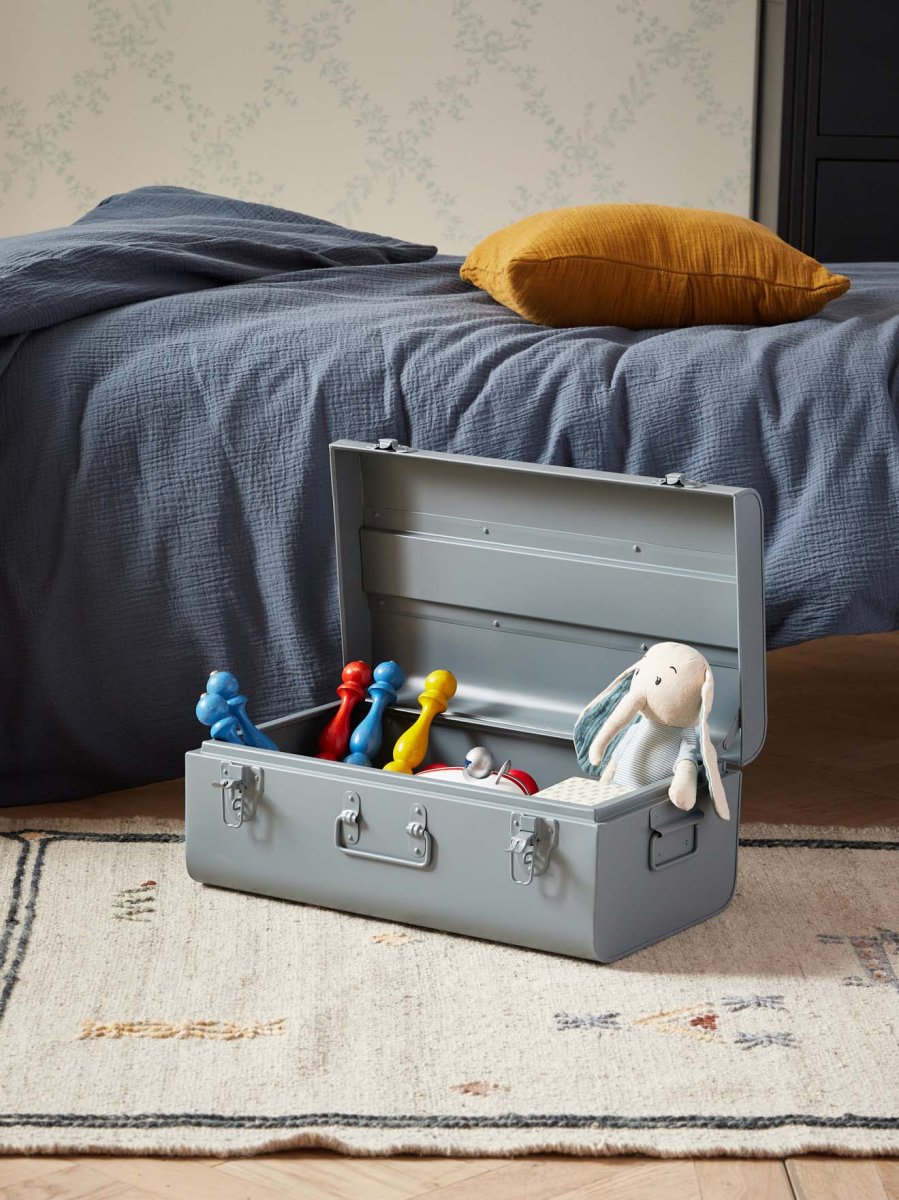 Malle de rangement en métal – Image 3