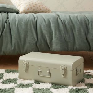 Malle de rangement en métal