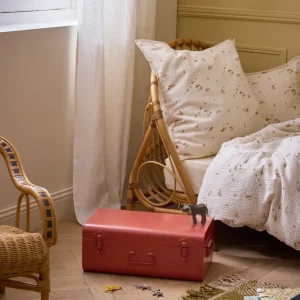 Malle de rangement en métal