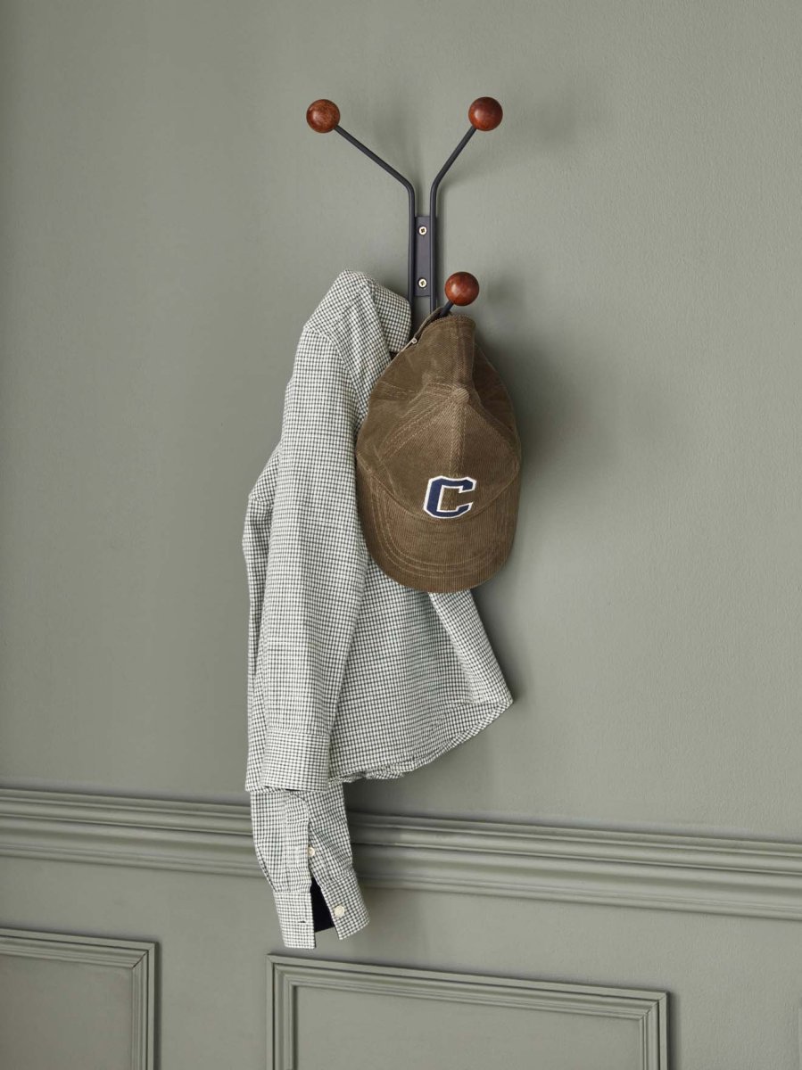 Patère Alice 4 boules en métal et bois – Image 3