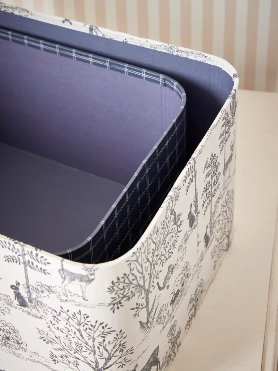 Boîte gigogne "petit Jouy" par lot de 2 – Image 4