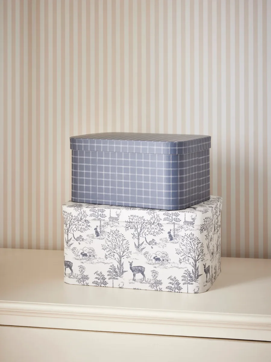 Boîte gigogne "petit Jouy" par lot de 2