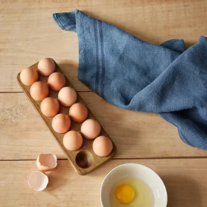 Support à oeufs en bois d'acacia