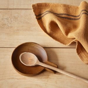 Repose-cuillère en bois d'acacia