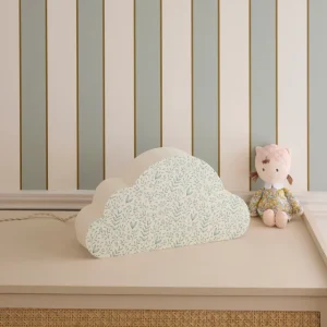 Lampe nuage en tissu imprimé Feuillage