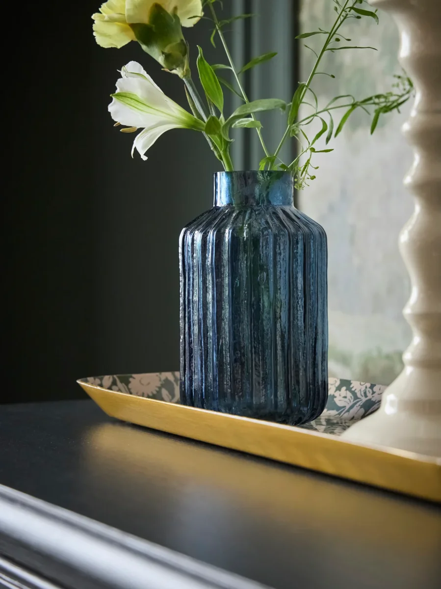 Plateau émaillé rectangle Floral – Image 4