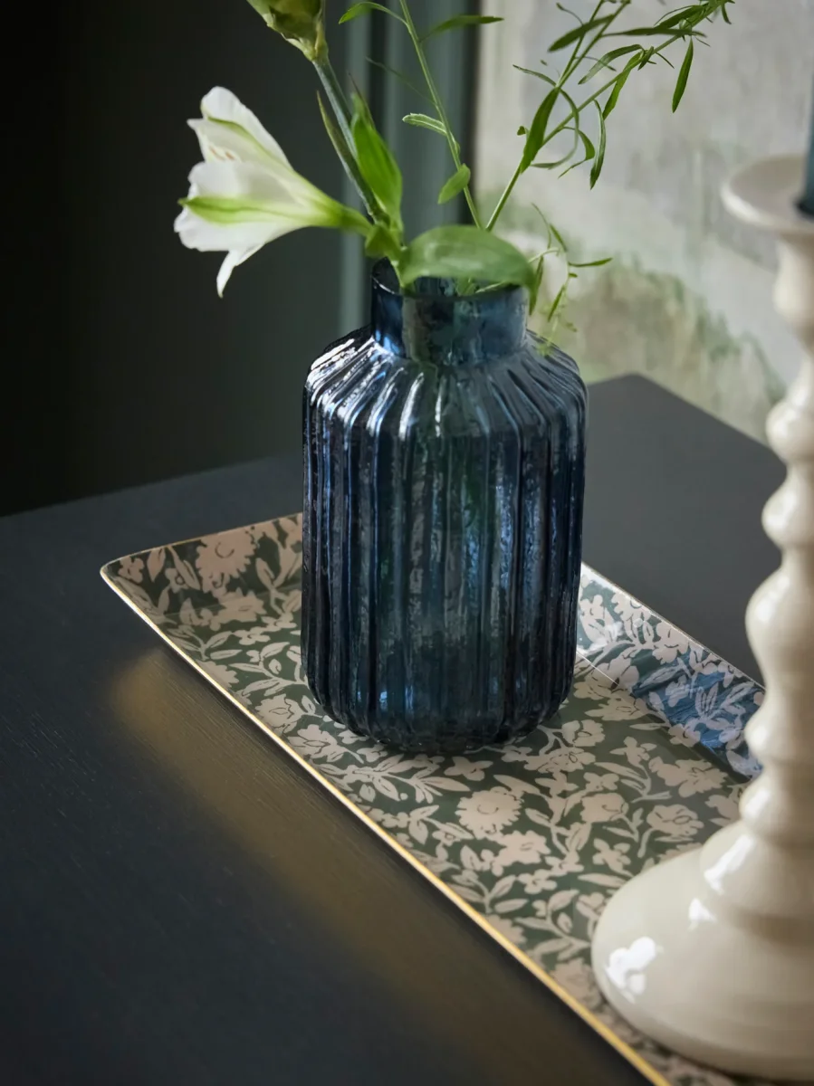 Plateau émaillé rectangle Floral – Image 3