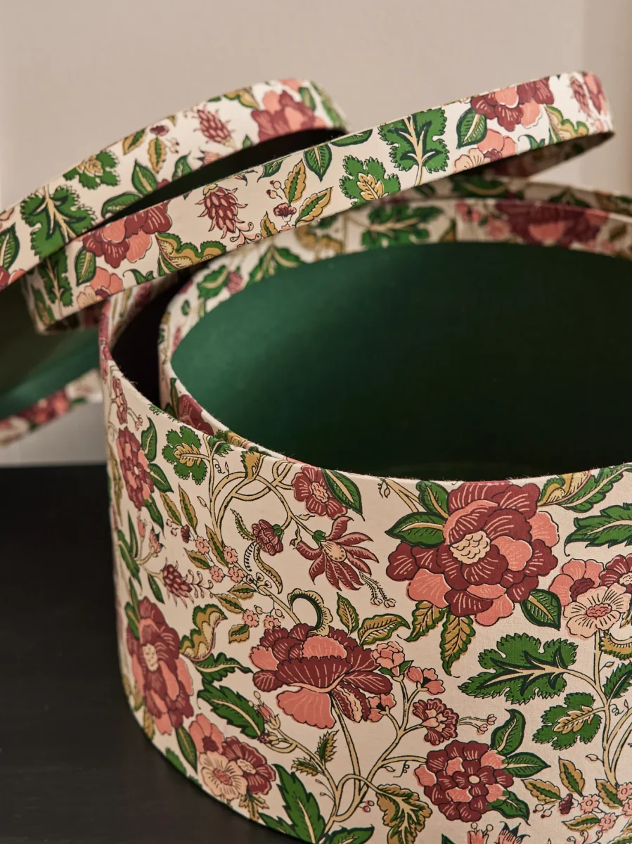 Boîte ronde "Noël en fleur" par lot de 2 – Image 3