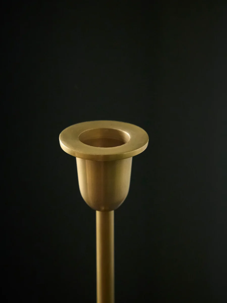 Bougeoir en laiton Elégant - moyen modèle – Image 5