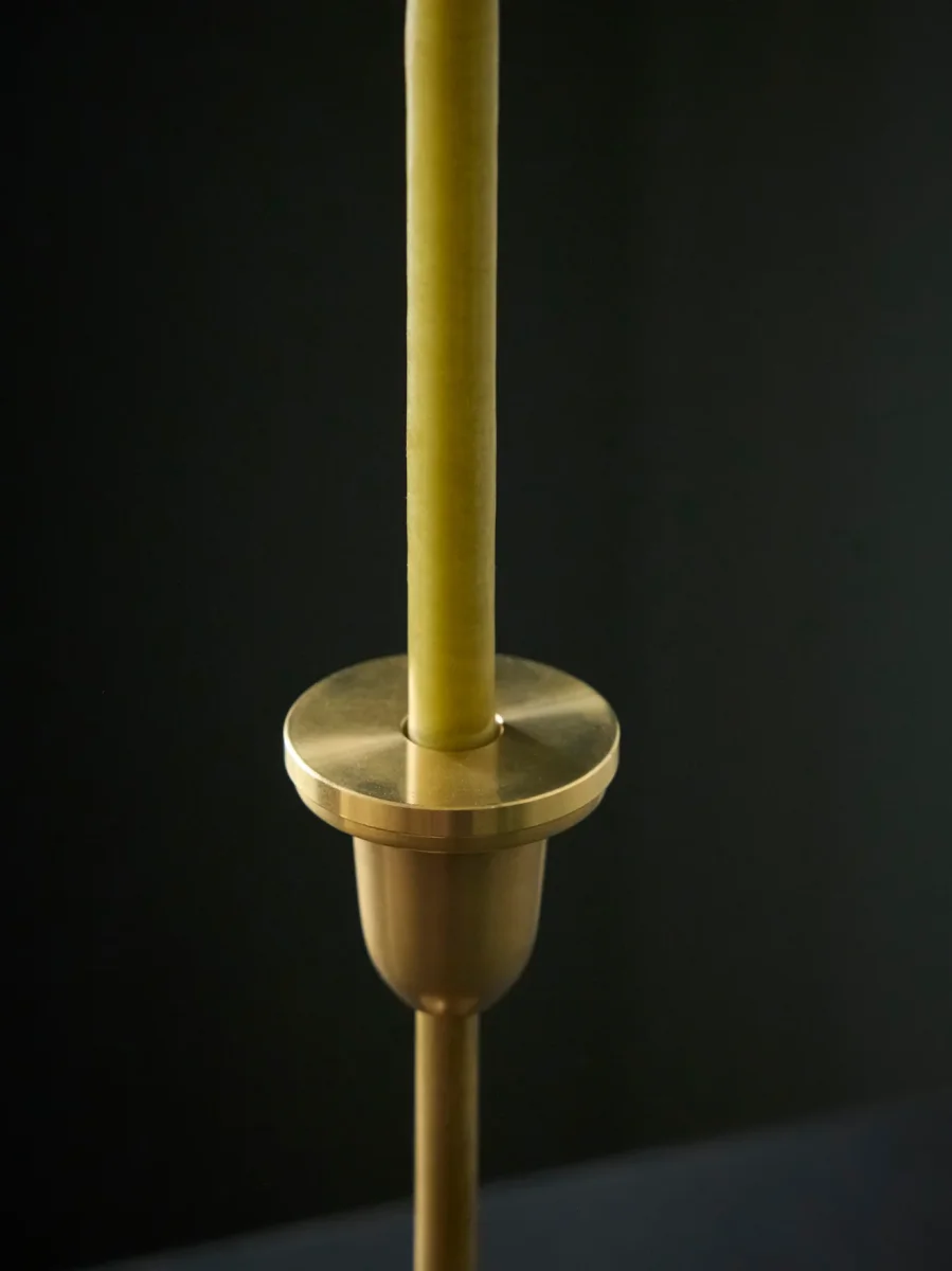 Bougeoir en laiton Elégant - moyen modèle – Image 4