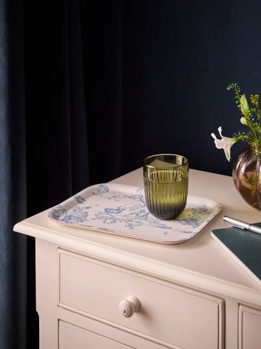 Plateau en bois "Esprit Jouy" - Petit modèle – Image 2