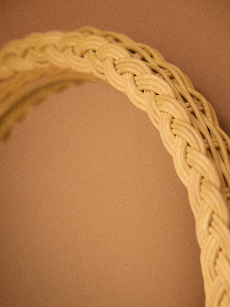 Miroir en rotin tressé – Image 4