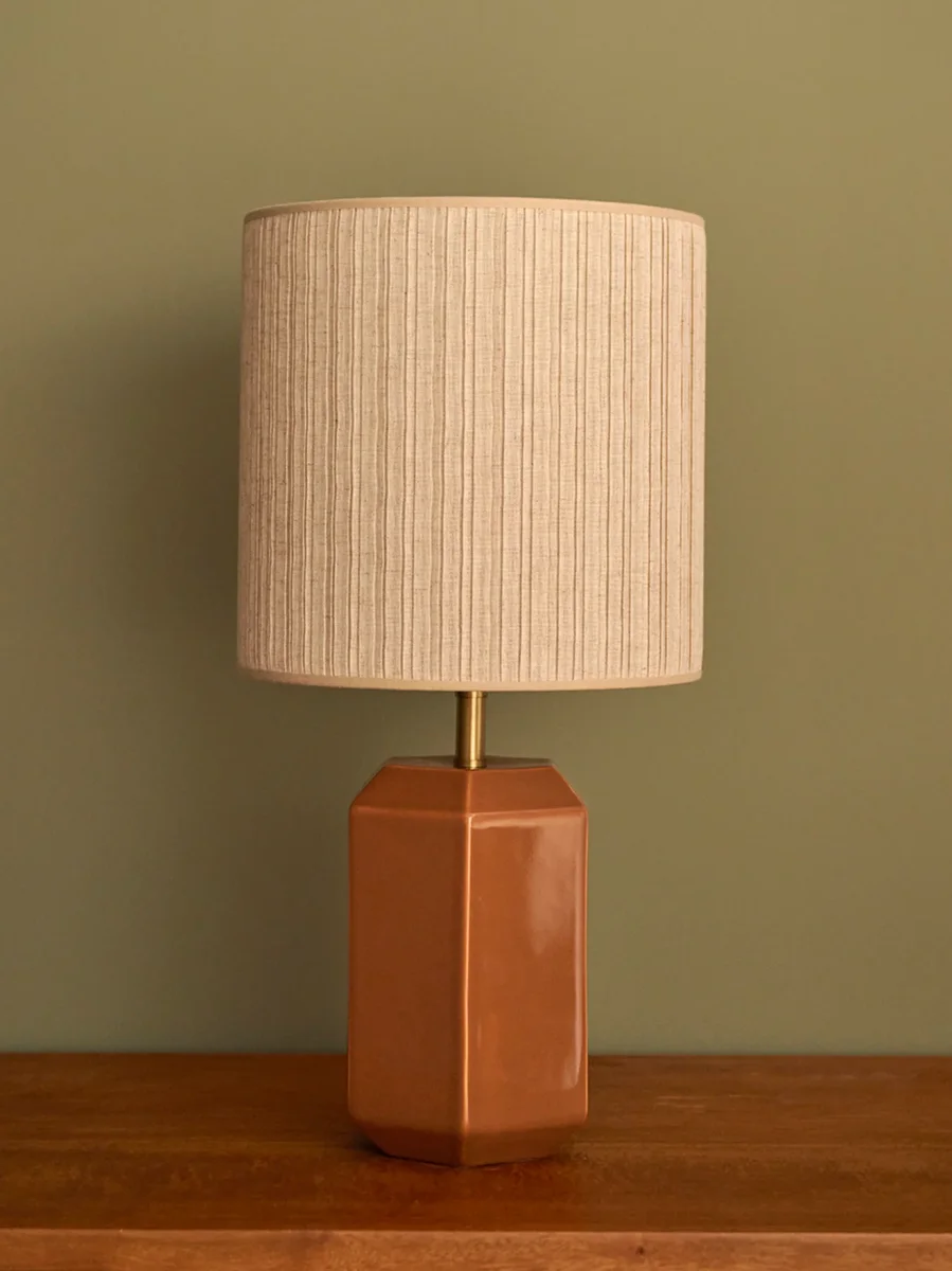 Abat-jour plissé en lin - petit modèle Victoire – Image 4