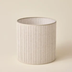 Abat-jour plissé en lin - petit modèle Victoire