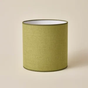 Abat-jour seventies olive - petit modèle Victoire
