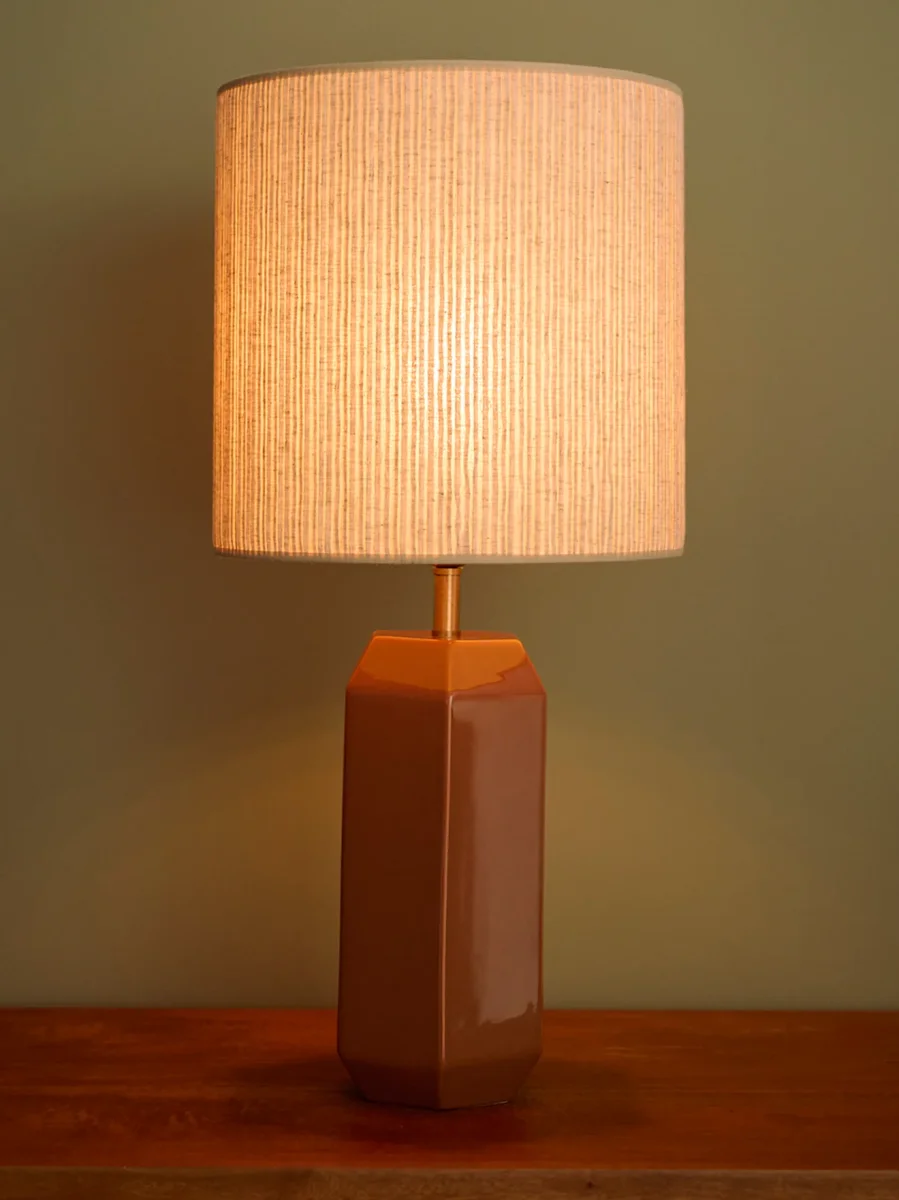 Abat-jour plissé en lin - grand modèle Victoire – Image 5