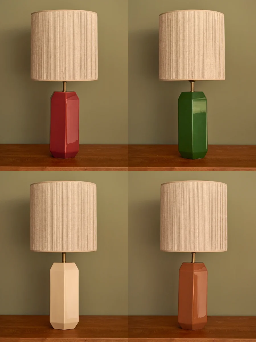 Abat-jour plissé en lin - grand modèle Victoire – Image 7