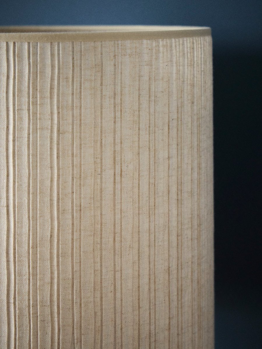 Abat-jour plissé en lin - grand modèle Victoire – Image 3