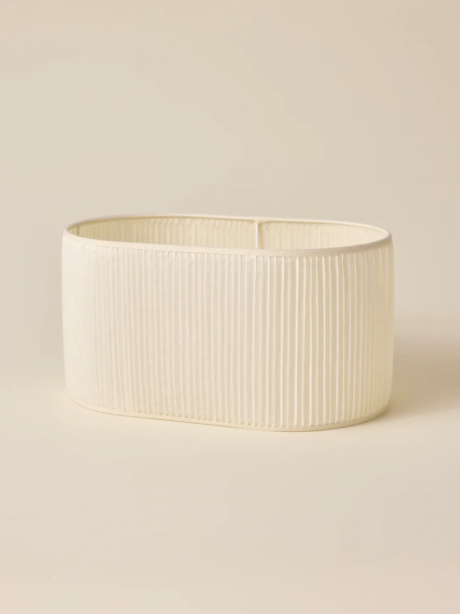 Abat-jour ovale plissé - petit modèle Victoire – Image 3