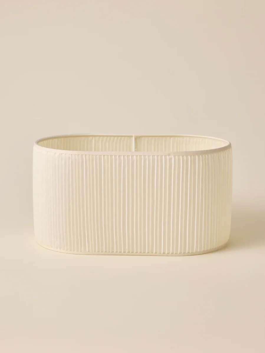 Abat-jour ovale plissé - petit modèle Victoire