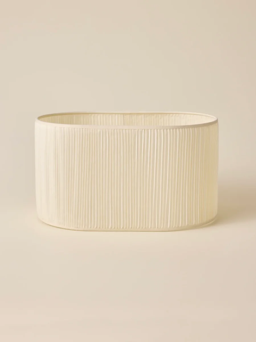 Abat-jour ovale plissé - grand modèle Victoire