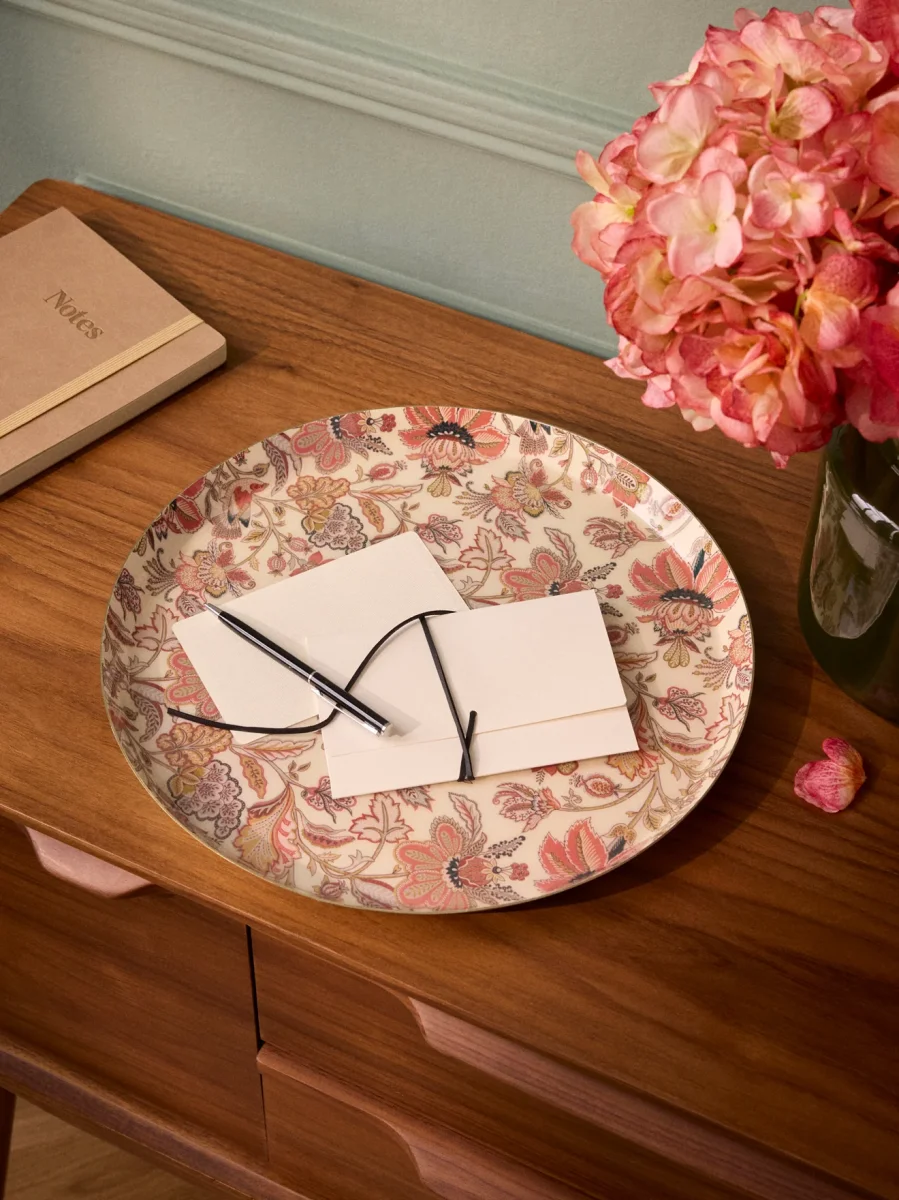 Plateau émaillé rond "Perse" – Image 7