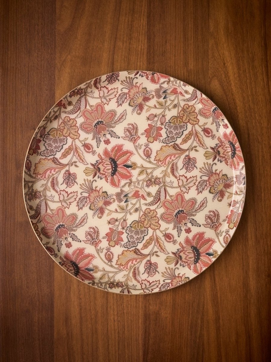 Plateau émaillé rond "Perse" – Image 3