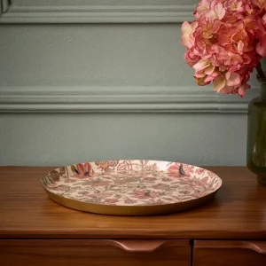 Plateau émaillé rond "Perse"