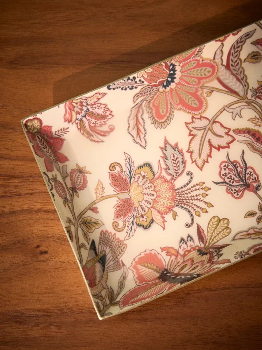 Plateau émaillé rectangulaire "Perse" – Image 6