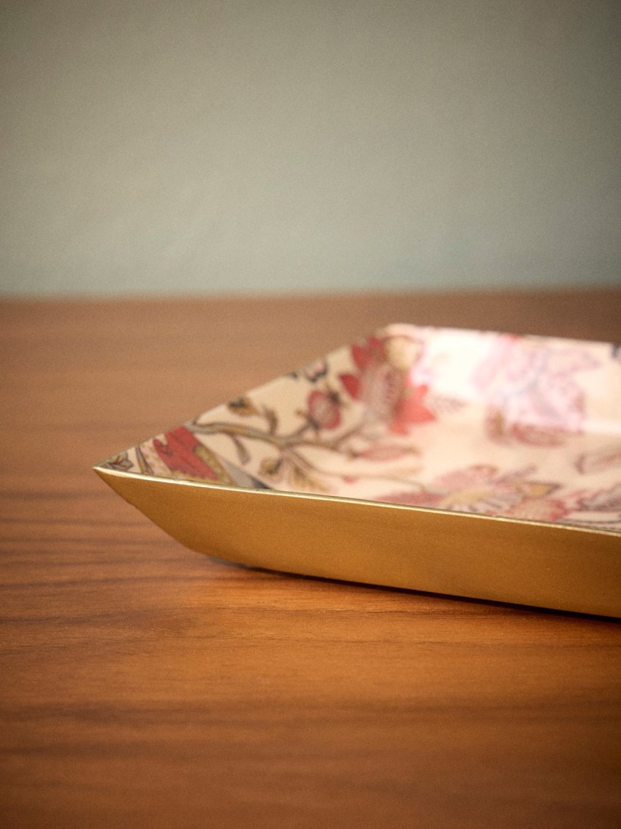 Plateau émaillé rectangulaire "Perse" – Image 5