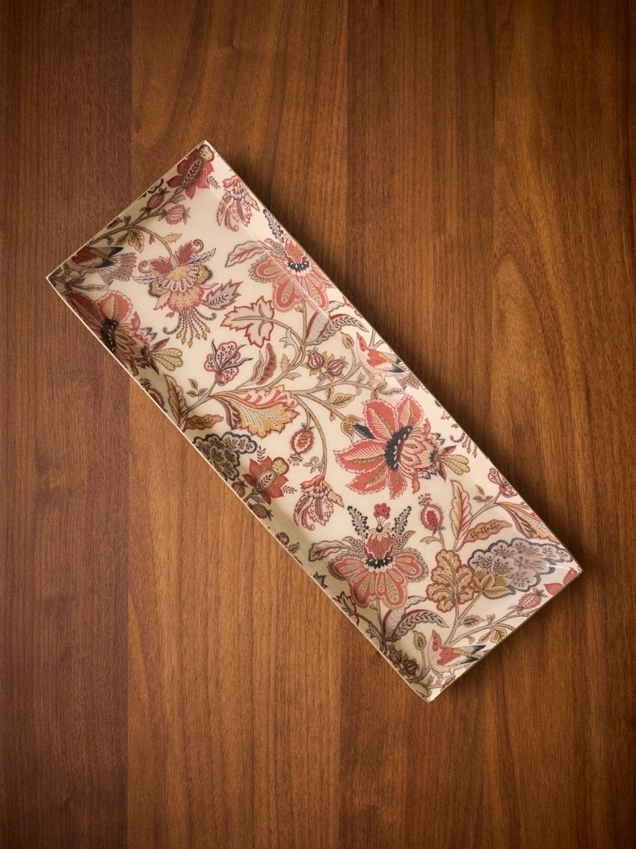 Plateau émaillé rectangulaire "Perse" – Image 3