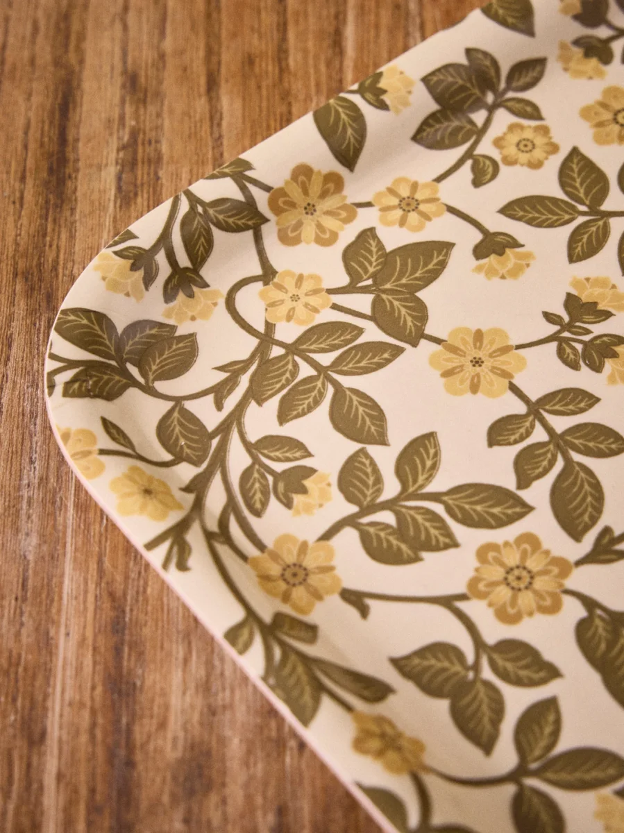 Plateau floral en bois – Image 4