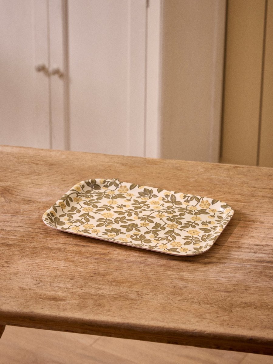 Plateau floral en bois – Image 2