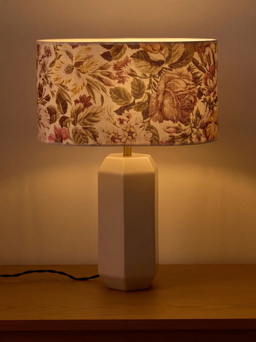 Abat-jour ovale imprimé fleurie - Grand modèle Victoire – Image 5