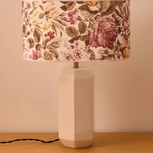 Abat-jour ovale imprimé fleurie - Grand modèle Victoire